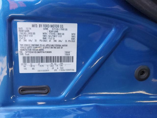 Photo 10 from auction – 2015 FORD F150 SUPER with VIN 1FTEW1EG6FFA13695