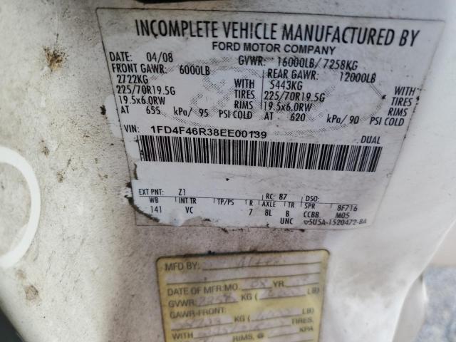 Photo 10 from auction – 2008 FORD F450 SUPER with VIN 1FD4F46R38EE00139