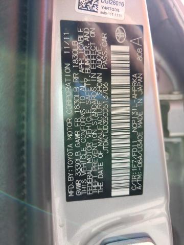 Photo 10 from auction – 2012 TOYOTA YARIS with VIN JTDKTUD35CD513706
