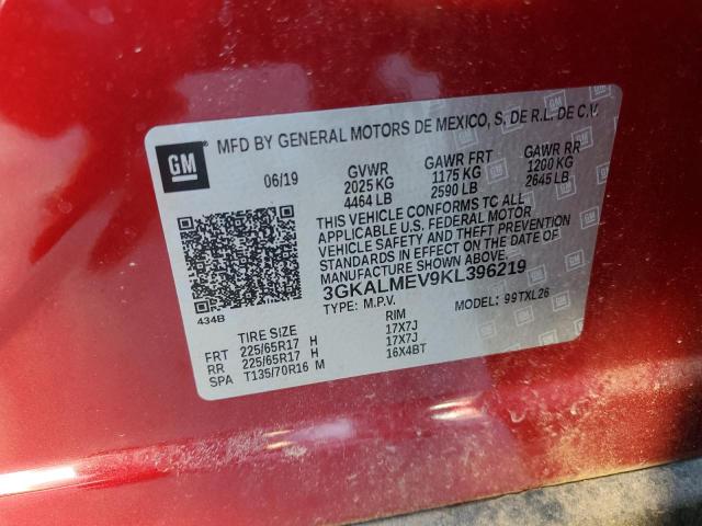 Photo 10 from auction – 2019 GMC TERRAIN SL with VIN 3GKALMEV9KL396219