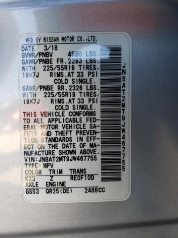 Photo 10 from auction – 2018 NISSAN ROGUE S with VIN JN8AT2MT9JW467755