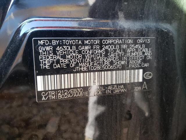 Photo 10 from auction – 2014 LEXUS IS 350 with VIN JTHBE1D28E5006570