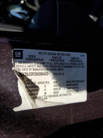 Photo 10 from auction – 2006 PONTIAC TORRENT with VIN 2CKDL63F266086433