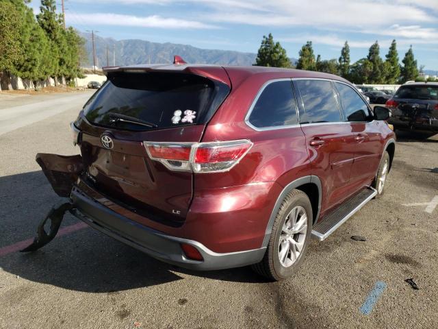 Photo 4 from auction – 2015 TOYOTA HIGHLANDER with VIN 5TDZKRFH9FS061856
