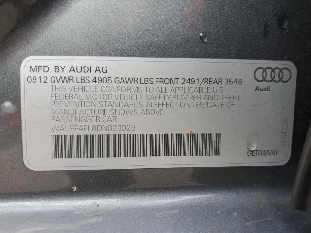 Photo 10 from auction – 2013 AUDI A4 PREMIUM with VIN WAUFFAFL8DN023029