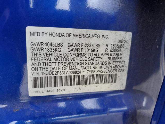 Photo 10 from auction – 2020 ACURA ILX PREMIU with VIN 19UDE2F83LA006824