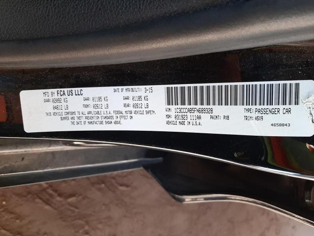Photo 10 from auction – 2015 CHRYSLER 200 LIMITE with VIN 1C3CCCAB5FN689328