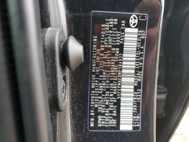 Photo 10 from auction – 2021 TOYOTA COROLLA LE with VIN 5YFEPMAE0MP184922