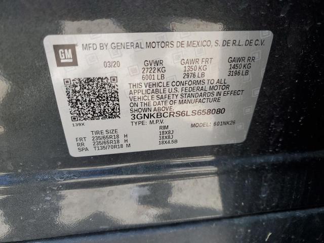 Photo 10 from auction – 2020 CHEVROLET BLAZER 2LT with VIN 3GNKBCRS6LS658080