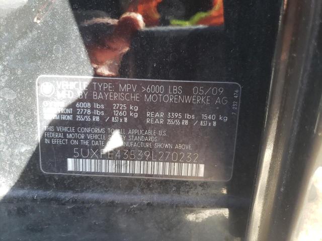 Photo 10 from auction – 2009 BMW X5 XDRIVE3 with VIN 5UXFE43539L270232