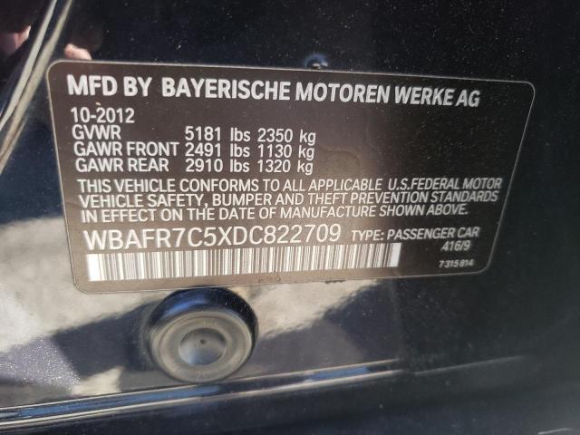 Photo 10 from auction – 2013 BMW 535 I with VIN WBAFR7C5XDC822709