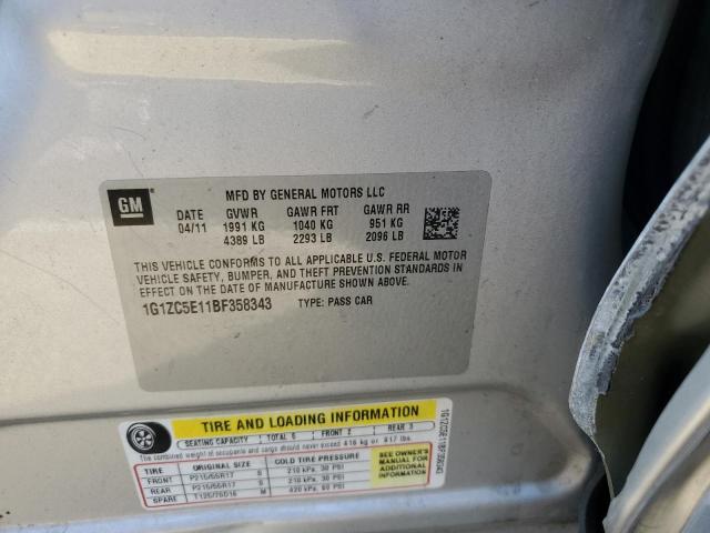 Photo 10 from auction – 2011 CHEVROLET MALIBU 1LT with VIN 1G1ZC5E11BF358343