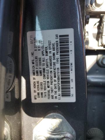Photo 10 from auction – 2011 HONDA ACCORD LXP with VIN 1HGCP2F48BA075106