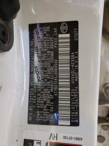 Photo 10 from auction – 2018 TOYOTA AVALON HYB with VIN 4T1BD1EB5JU064540