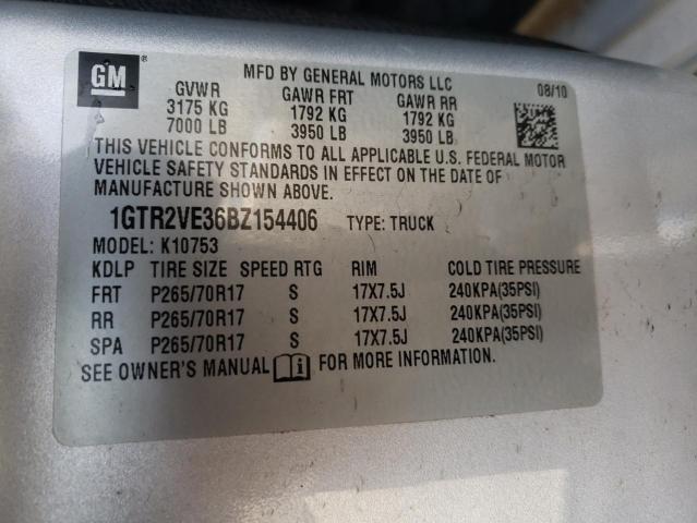 Photo 10 from auction – 2011 GMC SIERRA K15 with VIN 1GTR2VE36BZ154406