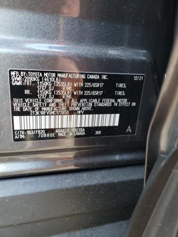 Photo 10 from auction – 2021 TOYOTA RAV4 LE with VIN 2T3K1RFV5MC172850