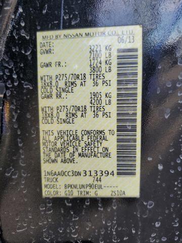 Photo 10 from auction – 2013 NISSAN TITAN S with VIN 1N6AA0CC3DN313394