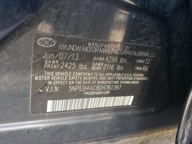Photo 10 from auction – 2013 HYUNDAI SONATA GLS with VIN 5NPEB4AC8DH761397