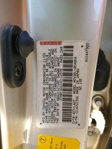 Photo 10 from auction – 2003 LEXUS ES 300 with VIN JTHBF30G330112378