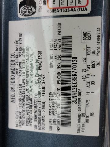 Фото 10 с аукциона – 2011 LINCOLN MKZ с VIN 3LNHL2GC8BR770130