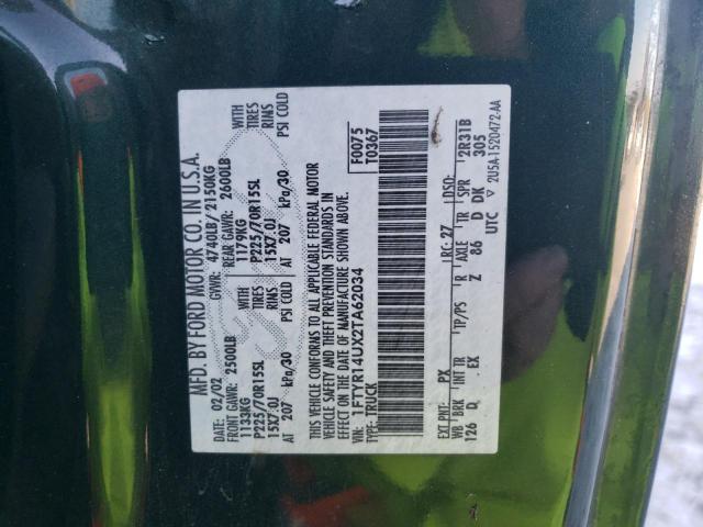Foto 10 de la subasta – 2002 FORD RANGER SUP con VIN 1FTYR14UX2TA62034