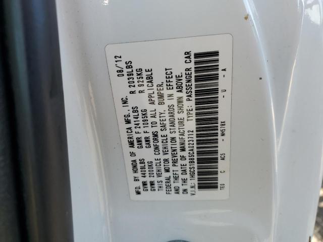 Photo 10 from auction – 2012 HONDA ACCORD EXL with VIN 1HGCS1B85CA023712