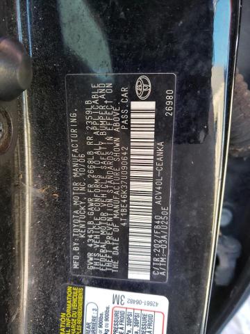Photo 10 from auction – 2007 TOYOTA CAMRY CE with VIN 4T1BE46K37U090642
