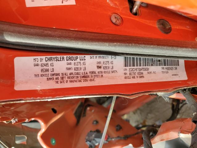 Photo 10 from auction – 2013 DODGE CHALLENGER with VIN 2C3CDYBT9DH733659