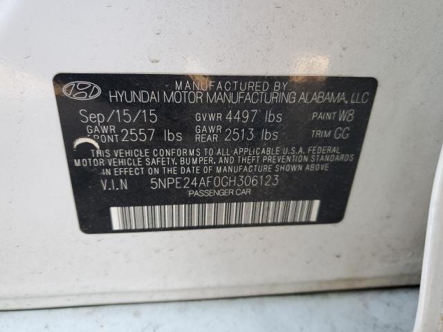 Photo 10 from auction – 2016 HYUNDAI SONATA SE with VIN 5NPE24AF0GH306123