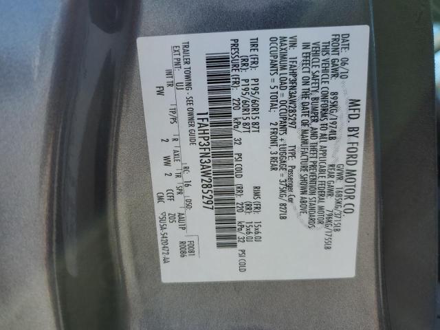 Photo 10 from auction – 2010 FORD FOCUS SE with VIN 1FAHP3FN3AW285297