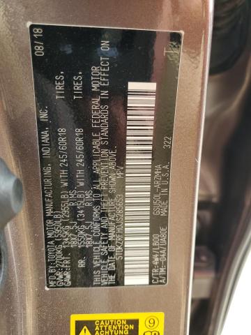 Photo 10 from auction – 2018 TOYOTA HIGHLANDER with VIN 5TDKZRFH0JS285653