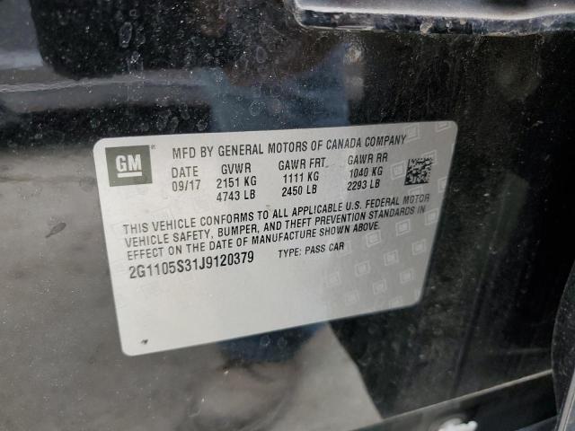 Photo 10 from auction – 2018 CHEVROLET IMPALA LT with VIN 2G1105S31J9120379
