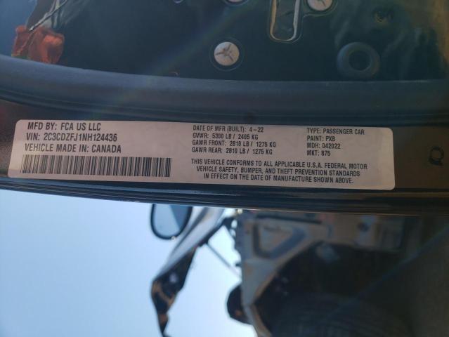 Photo 10 from auction – 2022 DODGE CHALLENGER with VIN 2C3CDZFJ1NH124436
