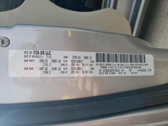 Photo 10 from auction – 2015 DODGE GRAND CARA with VIN 2C4RDGCG9FR732543