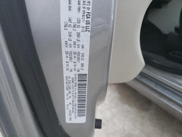 Photo 10 from auction – 2016 CHRYSLER TOWN & COU with VIN 2C4RC1JGXGR113051