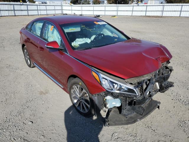 HYUNDAI SONATA SPO 2015 with VIN 5NPE34AF2FH119381 - Photo from auction
