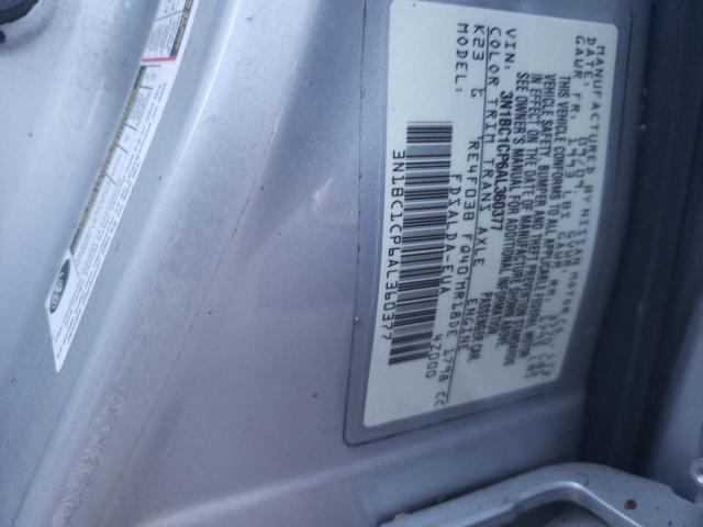 Photo 10 from auction – 2010 NISSAN VERSA S with VIN 3N1BC1CP6AL360377