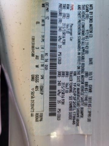 Photo 10 from auction – 2014 FORD FOCUS SE with VIN 1FADP3F20EL178946