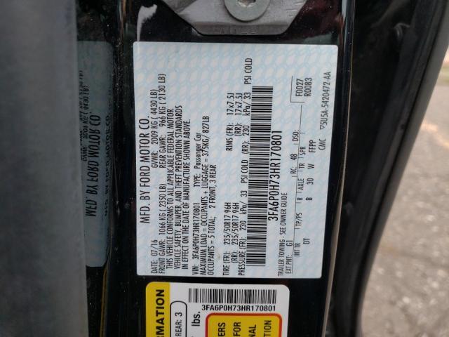 Photo 10 from auction – 2017 FORD FUSION SE with VIN 3FA6P0H73HR170801