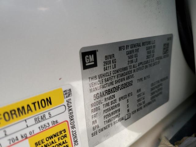 Photo 10 from auction – 2015 BUICK ENCLAVE with VIN 5GAKRBKD9FJ326362
