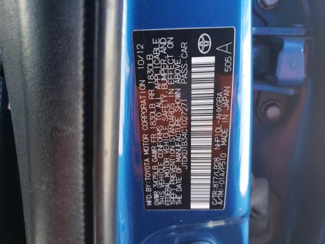 Photo 10 from auction – 2012 TOYOTA PRIUS C with VIN JTDKDTB34C1027271