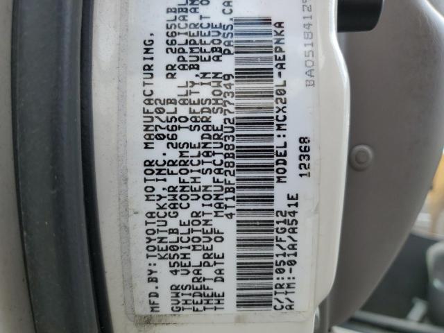 Photo 10 from auction – 2003 TOYOTA AVALON XL with VIN 4T1BF28B83U277349