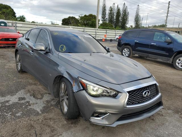 INFINITI Q50 2018 with VIN JN1EV7AP9JM590983 - Photo from auction