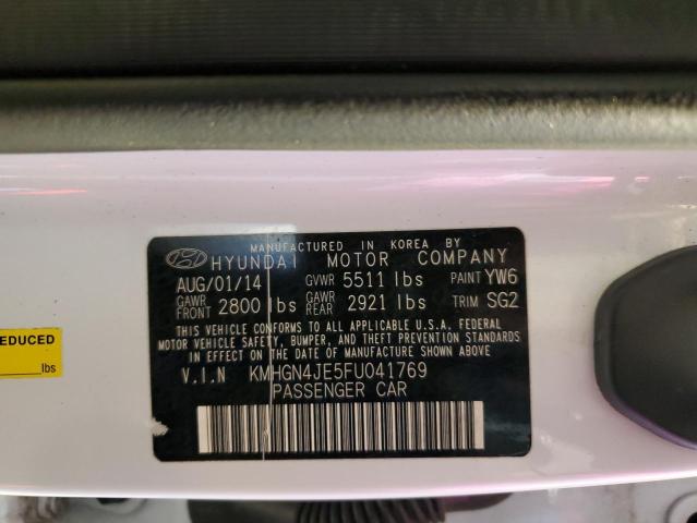 Photo 10 from auction – 2015 HYUNDAI GENESIS 3. with VIN KMHGN4JE5FU041769