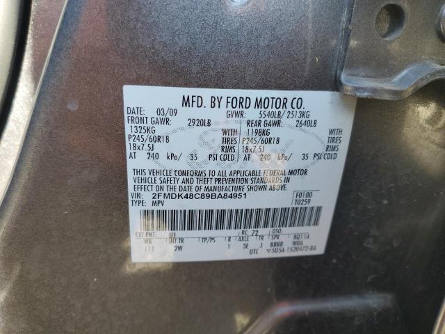 Photo 10 from auction – 2009 FORD EDGE SEL with VIN 2FMDK48C89BA84951