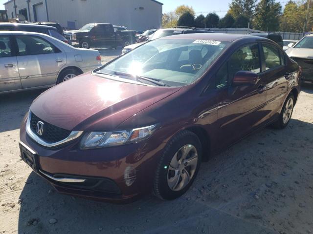 Photo 2 from auction – 2014 HONDA CIVIC LX with VIN 2HGFB2F58EH500379