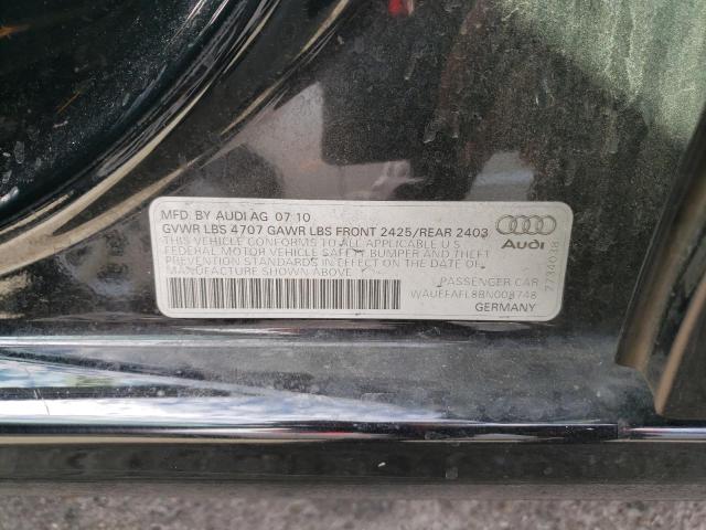 Photo 10 from auction – 2011 AUDI A4 PREMIUM with VIN WAUEFAFL8BN008748