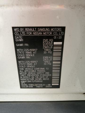 Photo 10 from auction – 2020 NISSAN ROGUE S with VIN KNMAT2MV7LP539532