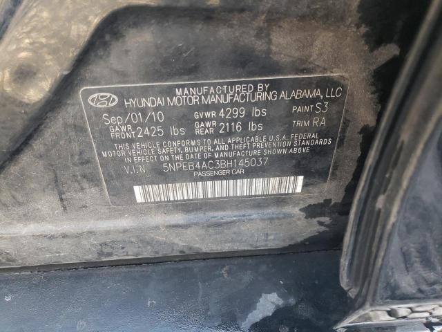 Photo 10 from auction – 2011 HYUNDAI SONATA GLS with VIN 5NPEB4AC3BH145037