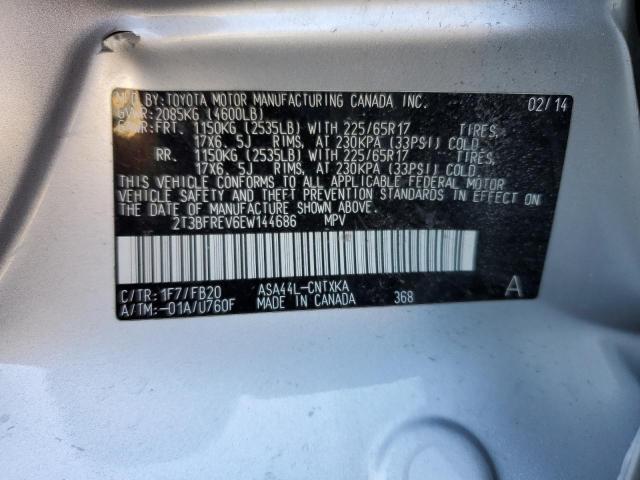 Foto 10 de la subasta – 2014 TOYOTA RAV4 LE con VIN 2T3BFREV6EW144686